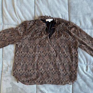 Loft by Ann Taylor Floral Pattern Blouse